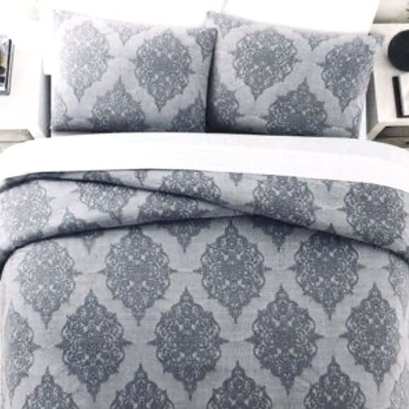 NICOLE MILLER Home Cotton Duvet Cover Full/Queen - Picture 1 of 5